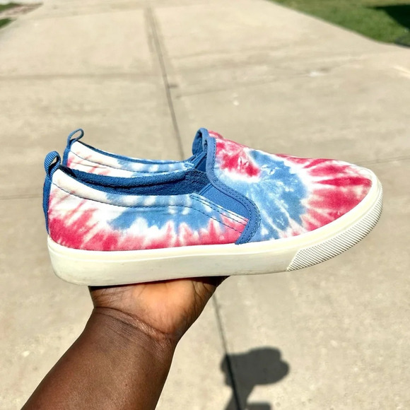 Skechers Women’s Poppy Hippy Hype Colorful Rainbow Tie‎ Dye Canvas Sneakers 7.5 - Picture 11 of 13